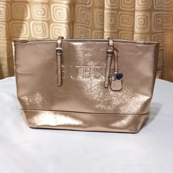 Guess Bags Nwob Guess Rose Gold Tote Poshmark